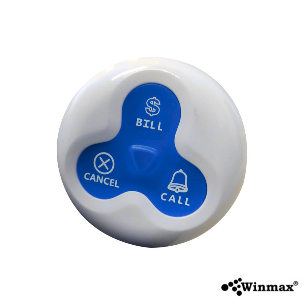 ปุ่มกดเรียกคิว WINMAX K-H3-TB สีน้ำเงิน